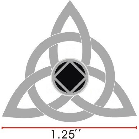 NA Celtic Logo Pin Silver