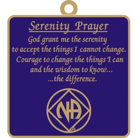 Serenity Prayer Key Tag Blue