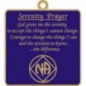 Serenity Prayer Key Tag Blue