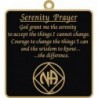 Serenity Prayer Key Tag Black