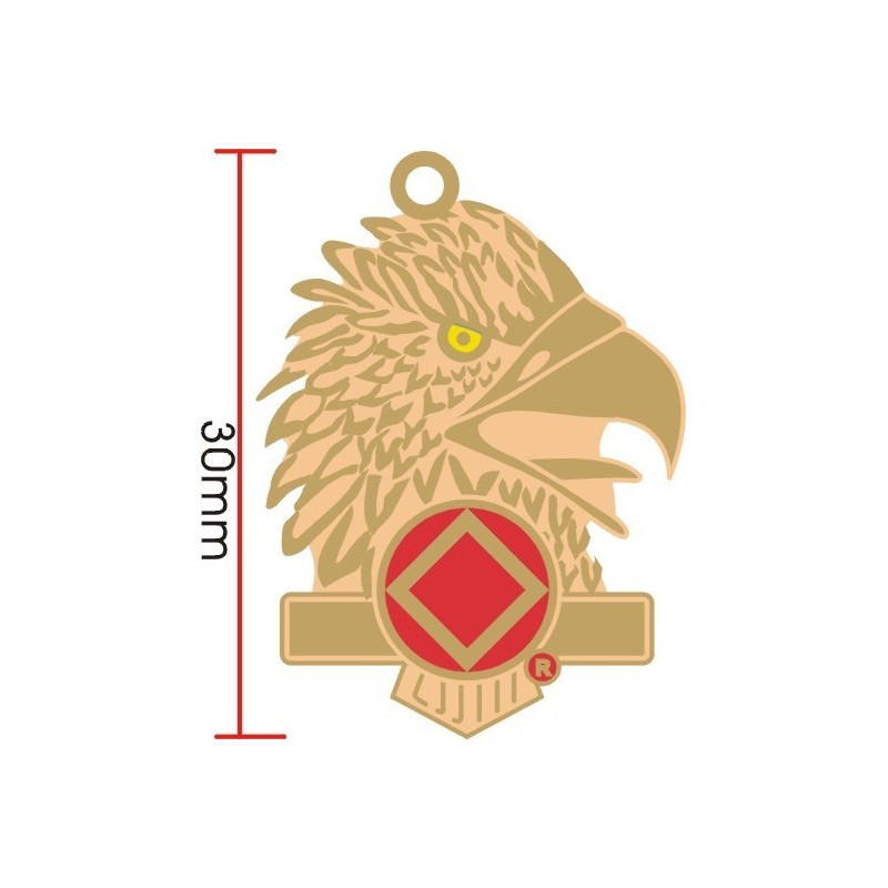 Eagle Key Tag Red