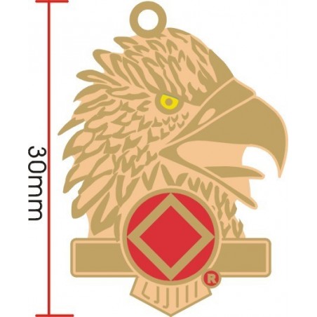 Eagle Key Tag Red