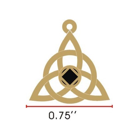 Celtic Logo Key Tag Gold 0.75"
