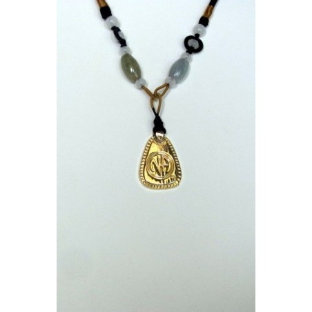 Mini-Keytag' Gold w/Black Cord