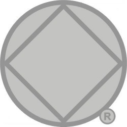 Service Logo Pin Silver