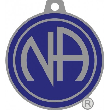 Blue & Silver Key Tag