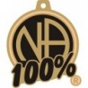 100% Black & Gold Key Tag