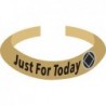 Gold JUST FOR TODAY Bracelet with Sliver and Black Service Symbol
