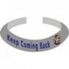 Silver and Blue KEEP COMING BACK Bracelet with Gold and Blue NA Symbol