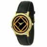 Mens Gold and Black Watch with the Service Symbol