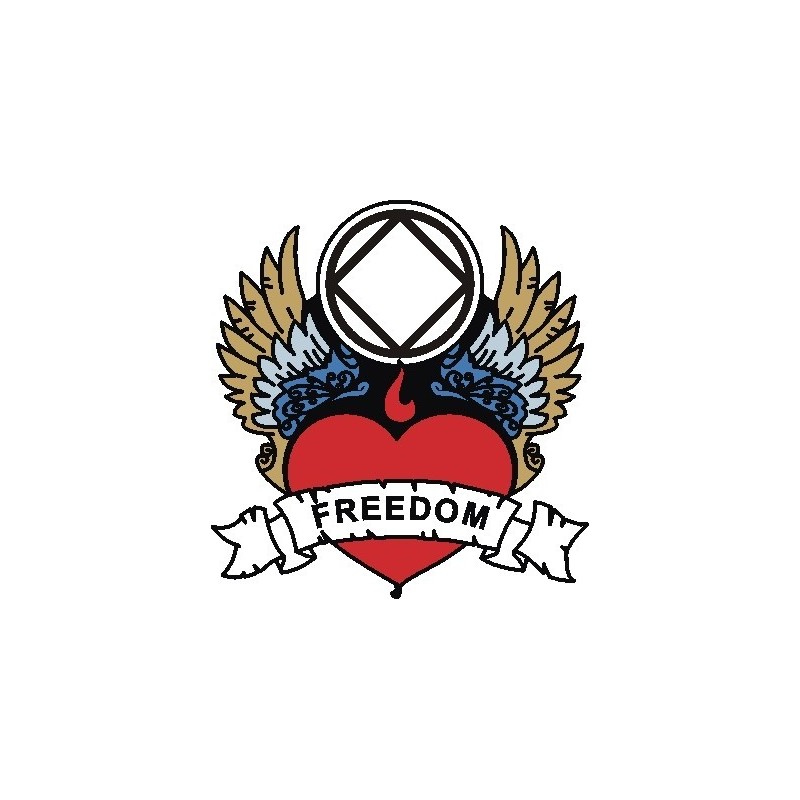 Freedom Heart Service Logo Pin