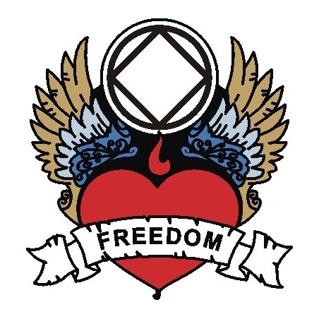Freedom Heart Service Logo Pin