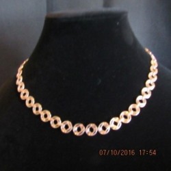 18K EP Rose Gold 18 inch Service Necklace