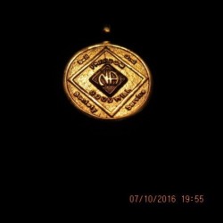 18K EP Gold  NA Service Pendant