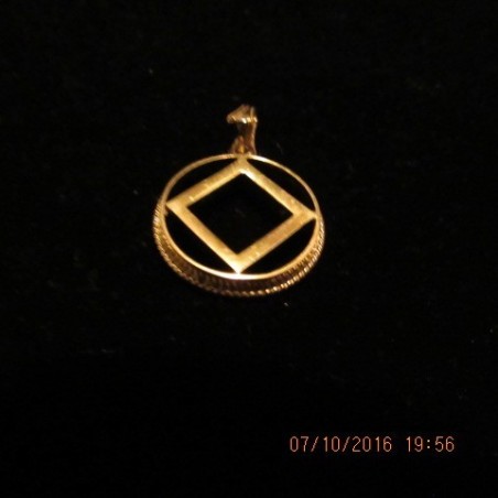 18K EP Gold Small Service Symbol