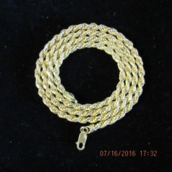 30 Inch 18K Gold EP Chain 57 Grams