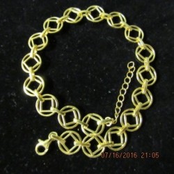 7.5-9 inch x .325 Bracelet 18K Gold EP 9 Grams