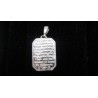 Medium Serenity Prayer Pendant .925 Silver