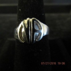 Embossed NA Rings .925 Silver