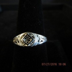 Medium Pierced Service Ring .925 Silver