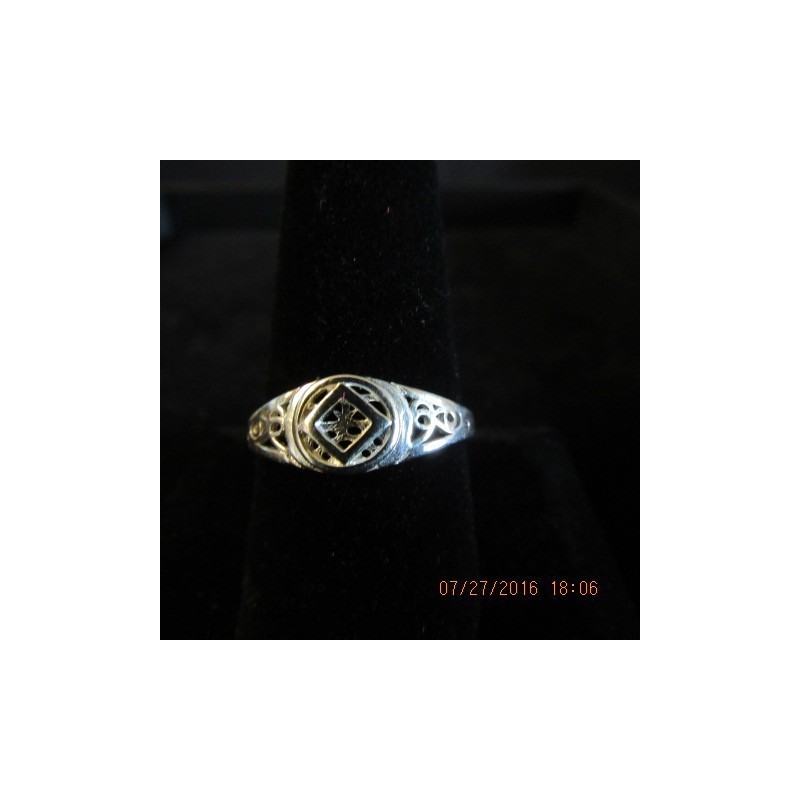Medium Pierced Service Ring .925 Silver