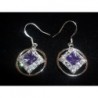 Small Service .925 Silver Earrings with CZ and Amethyst