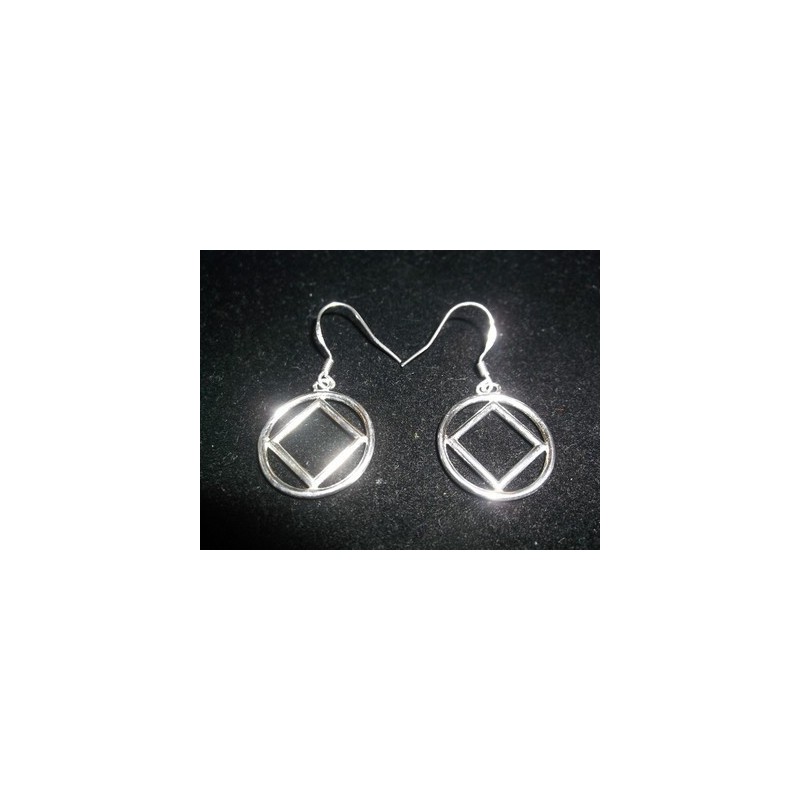 Small Service Symbol .925 Silver Earrings
