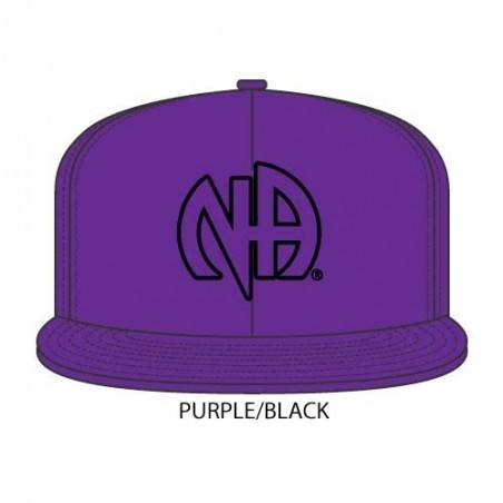 NA Hats - Purple with black outline