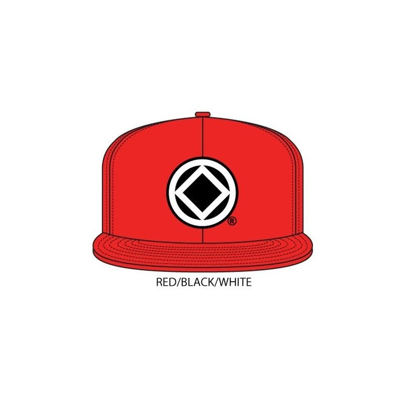 Anonymity Symbol Red Hat with white/black symbol