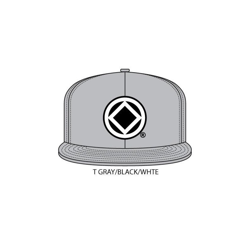 Anonymity Symbol Gray Hat with white/black symbol