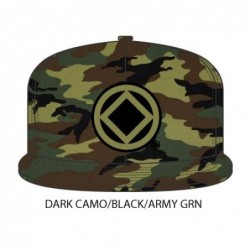 Anonymity Symbol Dark Camouflage Hat with army green/black symbol
