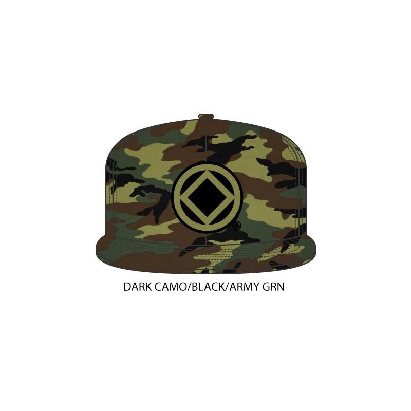 Anonymity Symbol Dark Camouflage Hat with army green/black symbol