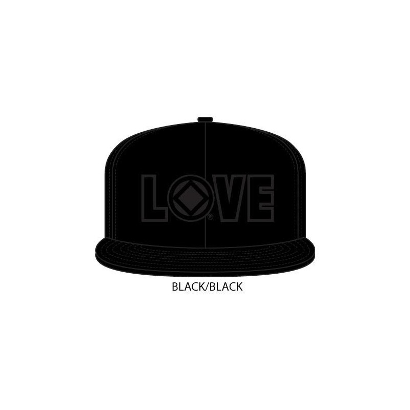 Love Hat Black with black symbol