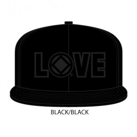 Love Hat Black with black symbol