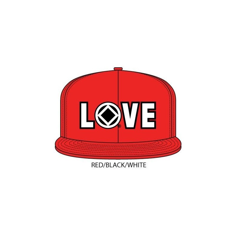 Love Hat Red and white/black symbol