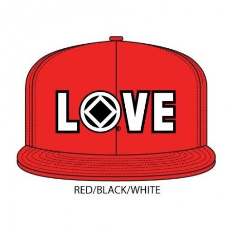Love Hat Red and white/black symbol