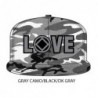 Love Hat Gray Camouflage and black/gray symbol