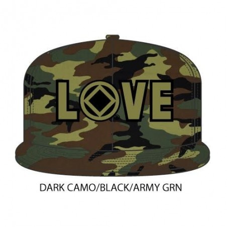 Love Hat Dark Camouflage and army green/black symbol
