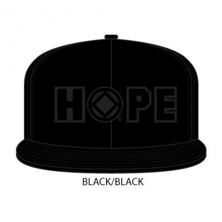 Hope Hat Black with black symbol