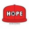 Hope Hat Red with white/black symbol