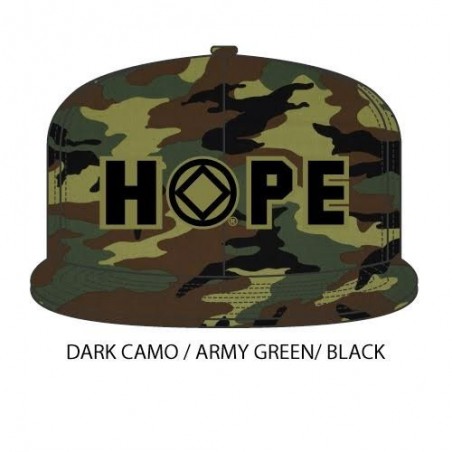 Hope Hat Dark Camouflage with army green/black symbol