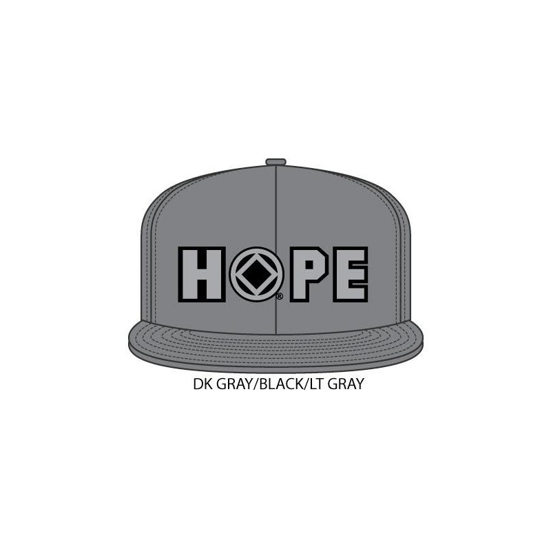 Hope Hat Gray with gray/black symbol