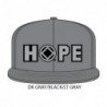 Hope Hat Gray with gray/black symbol
