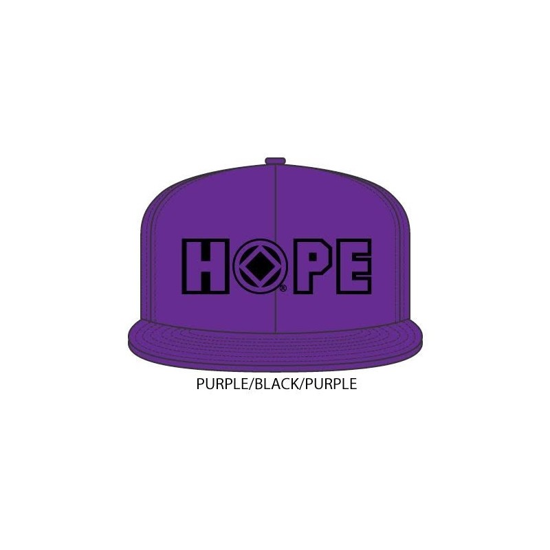 Hope Hat Purple with black/purple symbol