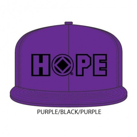 Hope Hat Purple with black/purple symbol