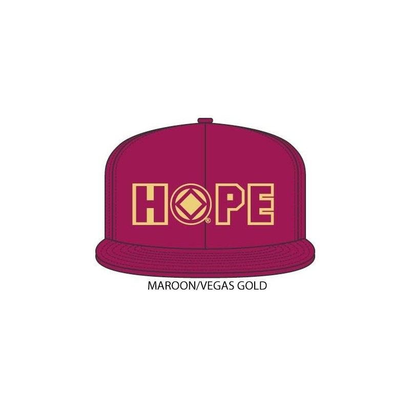 Hope Hat Maroon with gold/maroon symbol