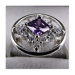 Service Ring with Purple...