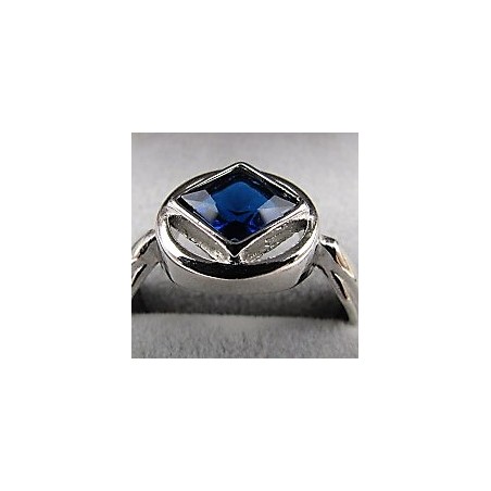 One of a Kind Blue Sapphire Silver Ring No:5 | Boutique Ottoman Exclusive