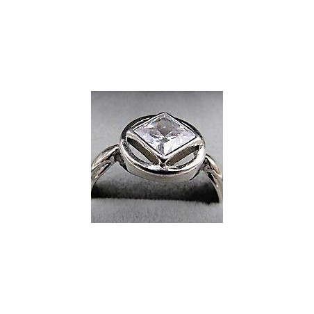 Blue Zircon Ring With Diamonds 14k White Gold - Kappy's Fine Jewelry