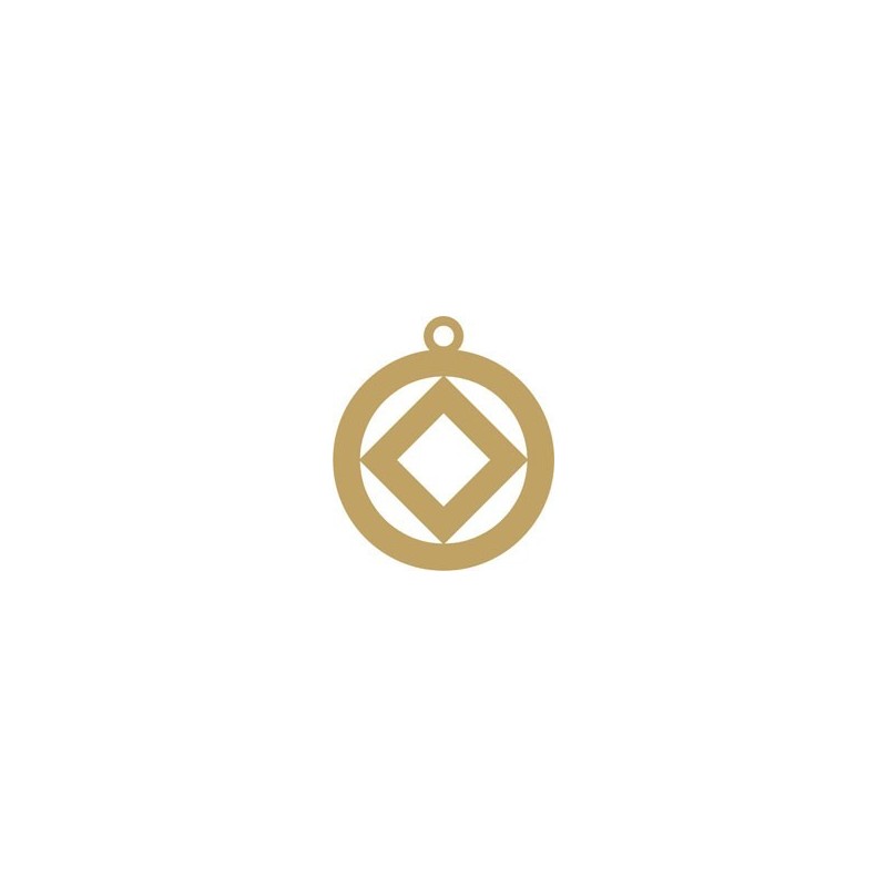 NA Gold Plated Logo Key Tag